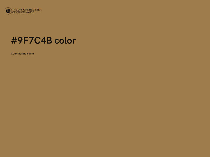 #9F7C4B color image