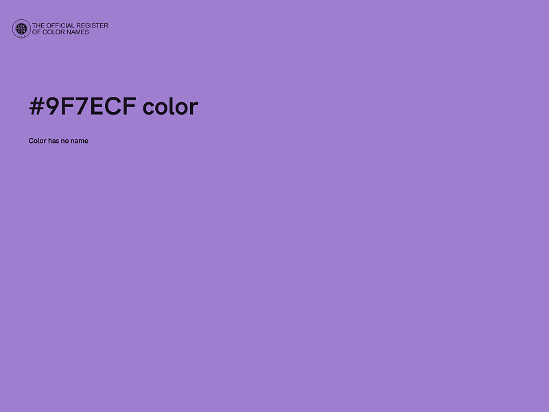 #9F7ECF color image