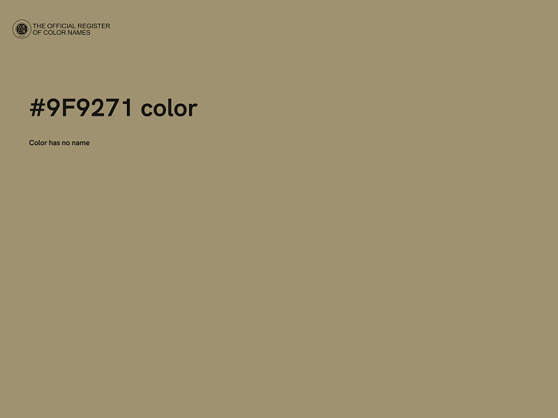 #9F9271 color image