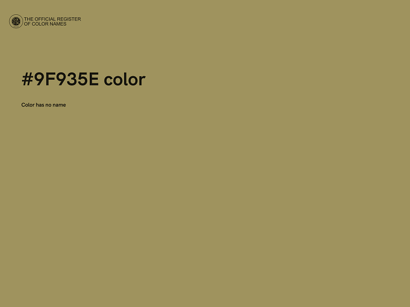 #9F935E color image