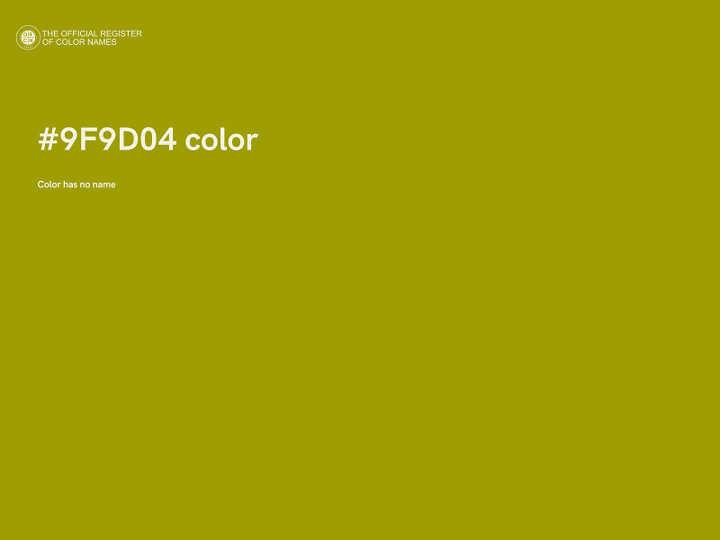 #9F9D04 color image