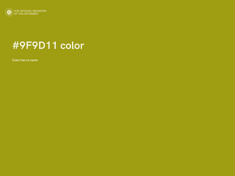 #9F9D11 color image