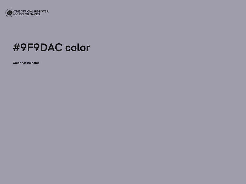 #9F9DAC color image