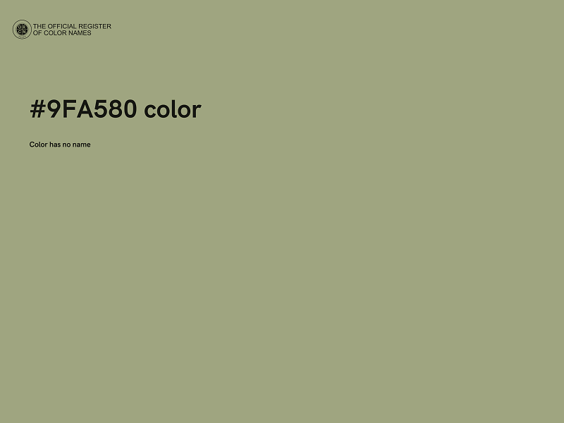 #9FA580 color image