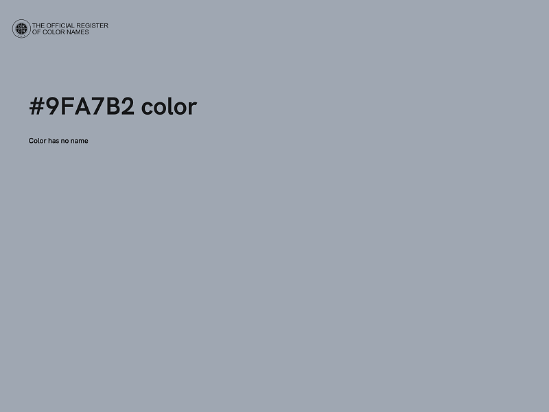 #9FA7B2 color image