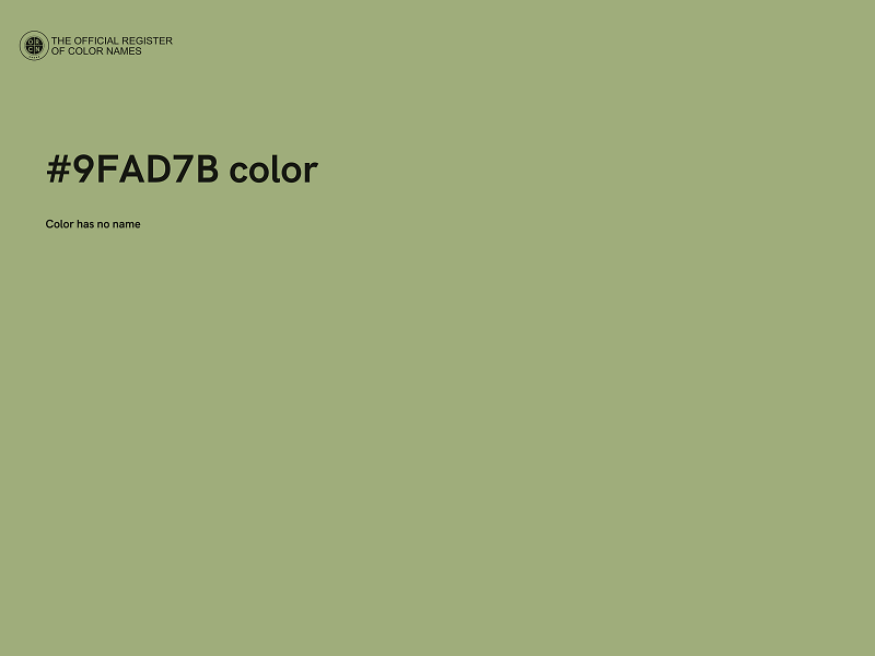 #9FAD7B color image