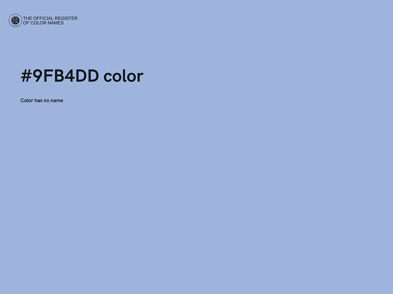 #9FB4DD color image