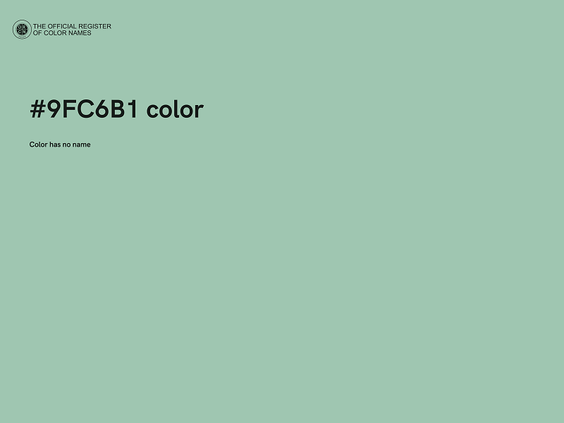 #9FC6B1 color image