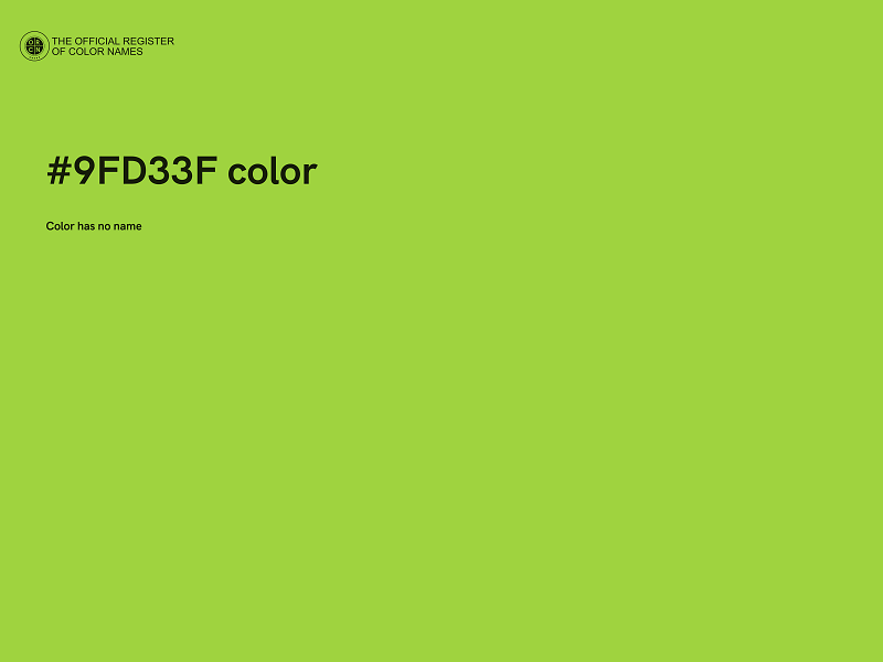 #9FD33F color image