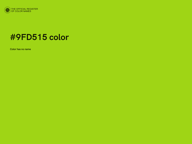 #9FD515 color image