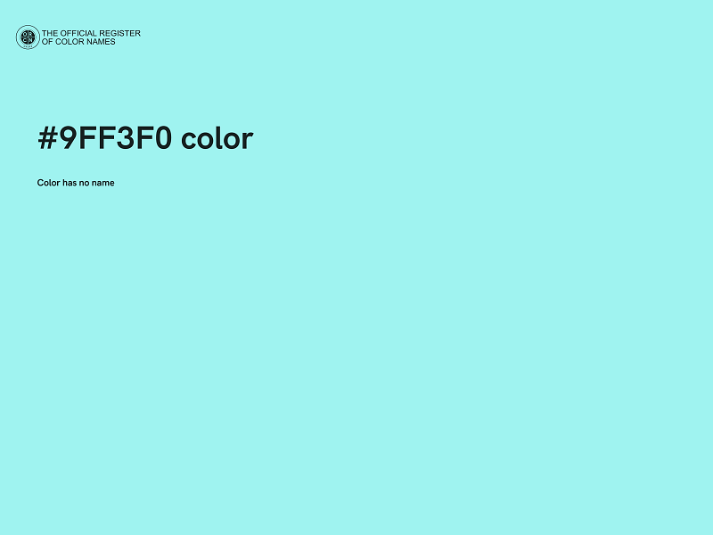 #9FF3F0 color image