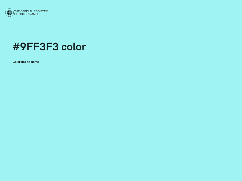 #9FF3F3 color image