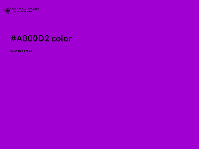 #A000D2 color image