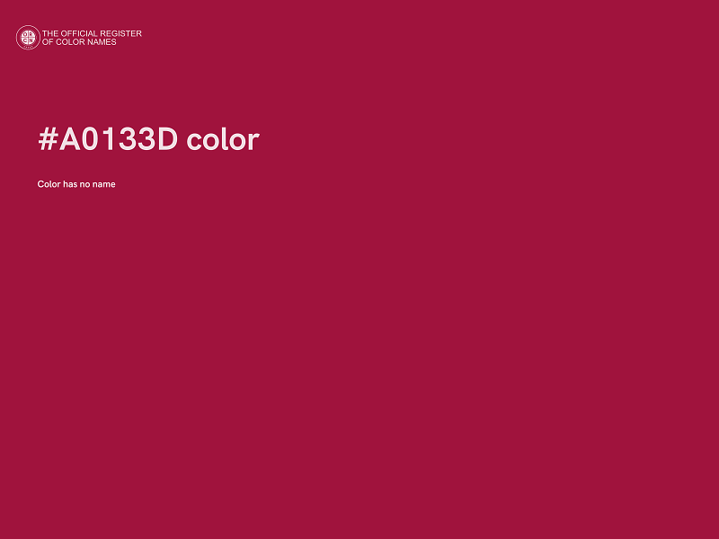 #A0133D color image