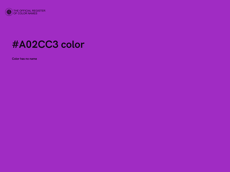 #A02CC3 color image