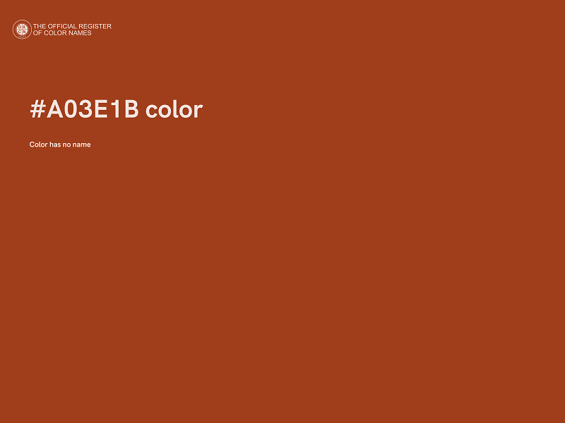 #A03E1B color image