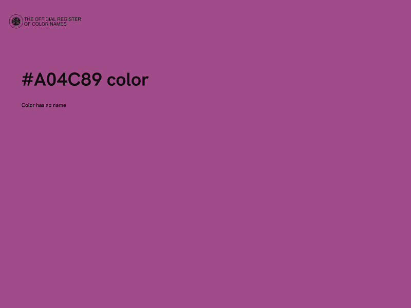 #A04C89 color image