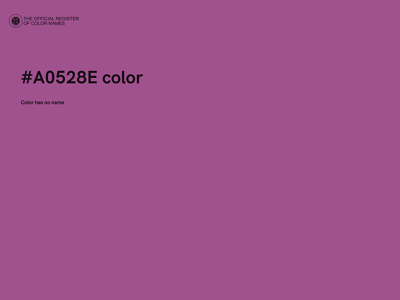 #A0528E color image