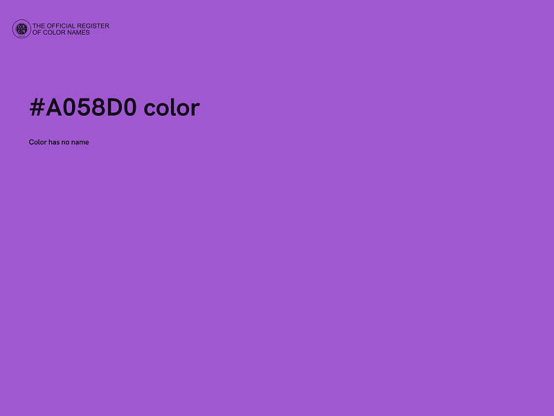 #A058D0 color image