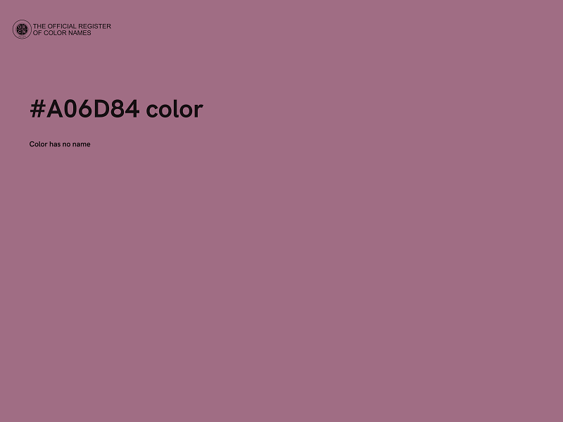 #A06D84 color image