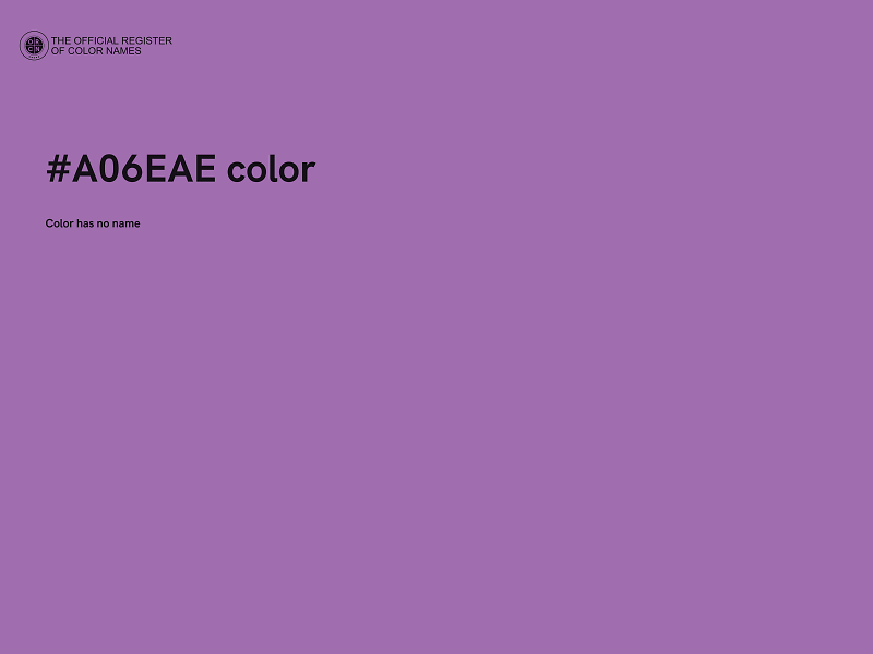 #A06EAE color image