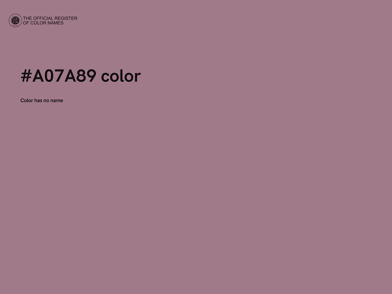 #A07A89 color image