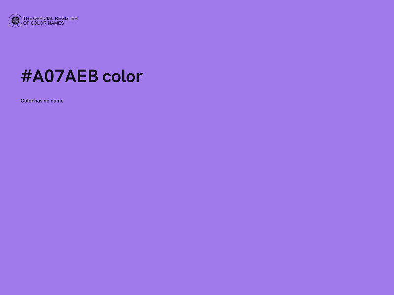 #A07AEB color image