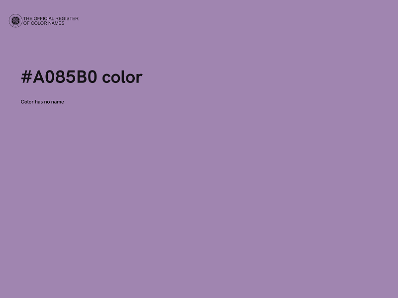 #A085B0 color image