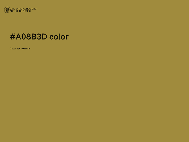 #A08B3D color image