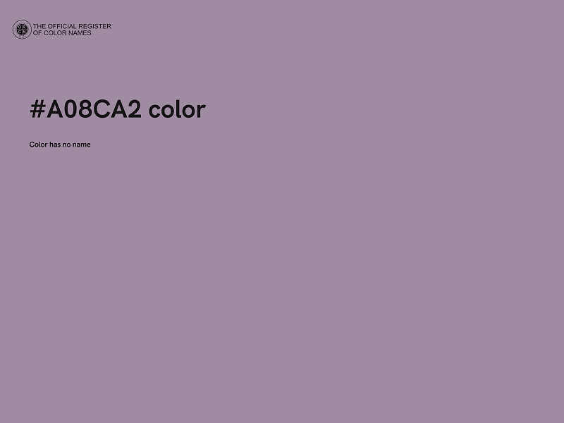 #A08CA2 color image