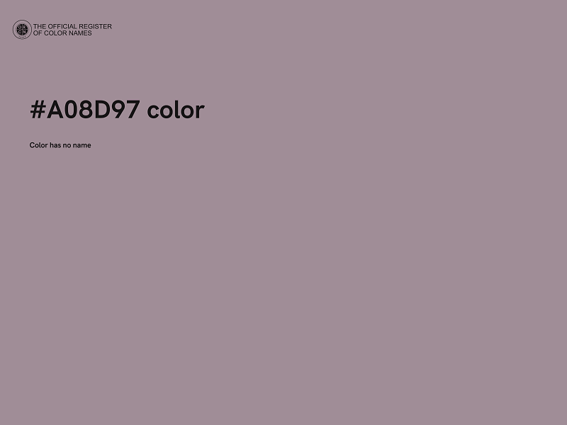 #A08D97 color image