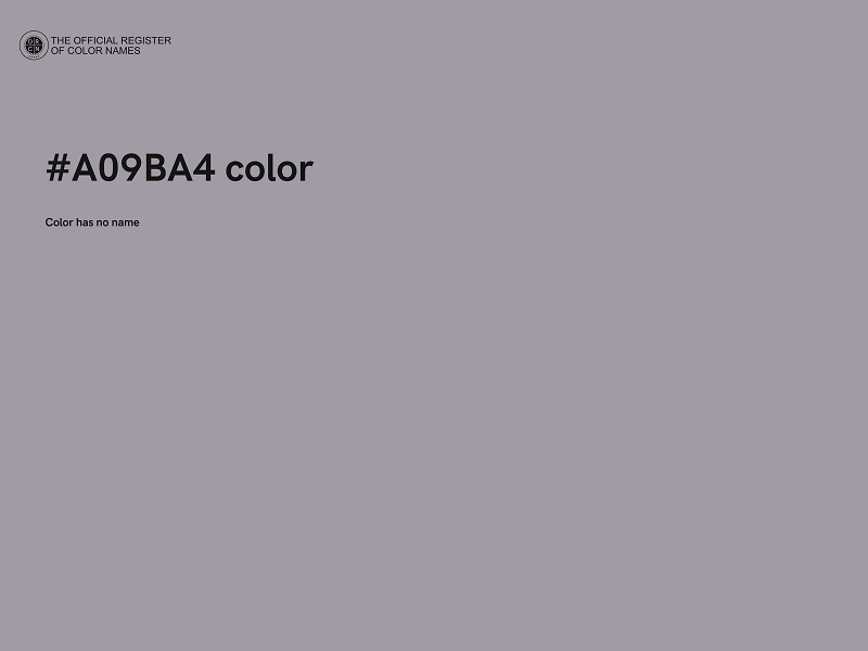 #A09BA4 color image