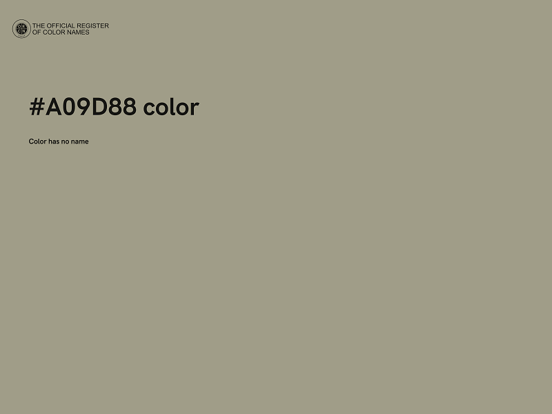 #A09D88 color image