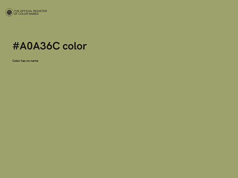 #A0A36C color image