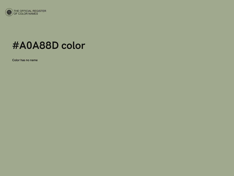 #A0A88D color image