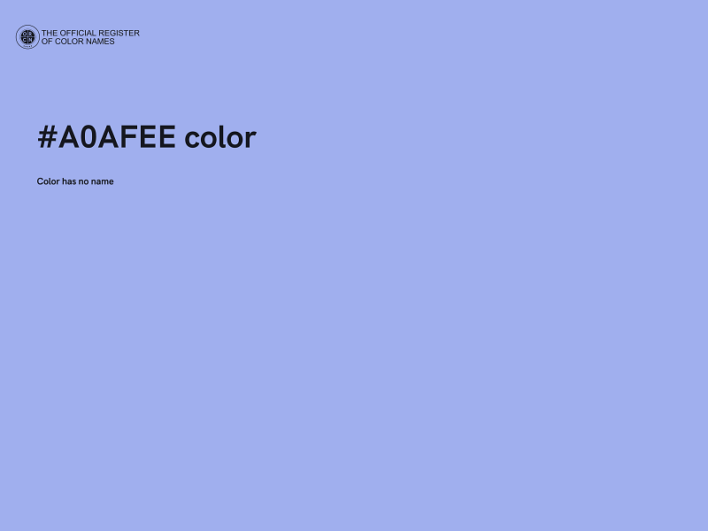 #A0AFEE color image