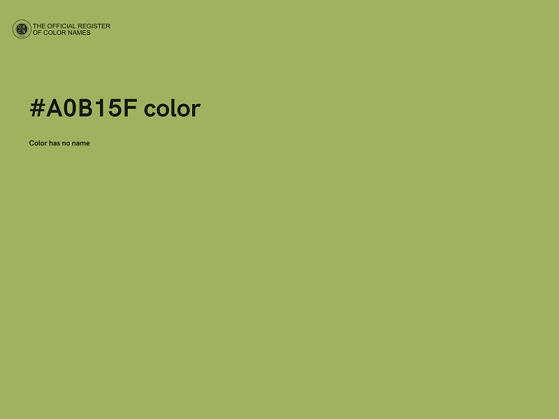 #A0B15F color image