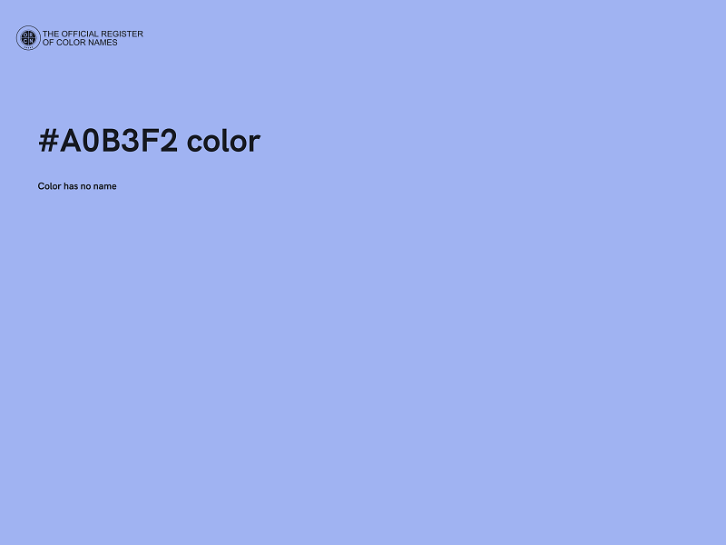 #A0B3F2 color image