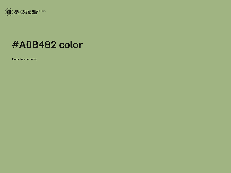 #A0B482 color image