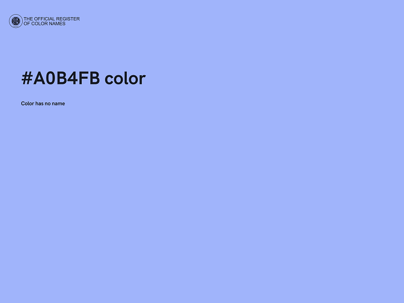 #A0B4FB color image