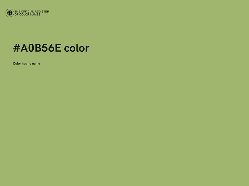 #A0B56E color image