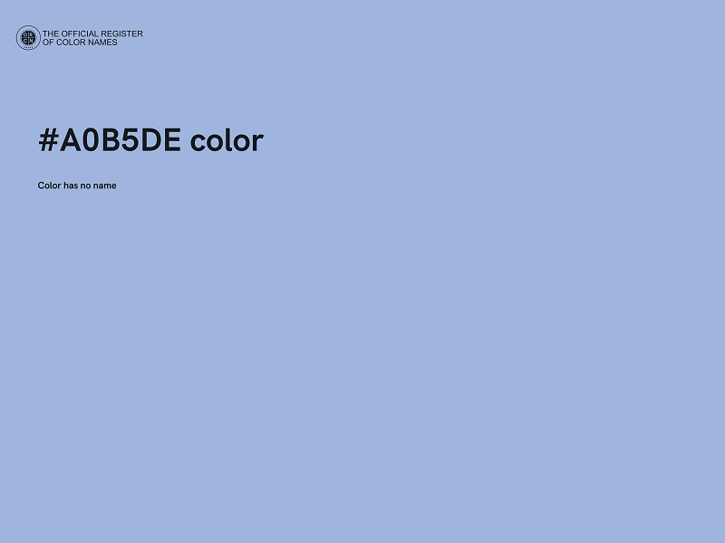 #A0B5DE color image