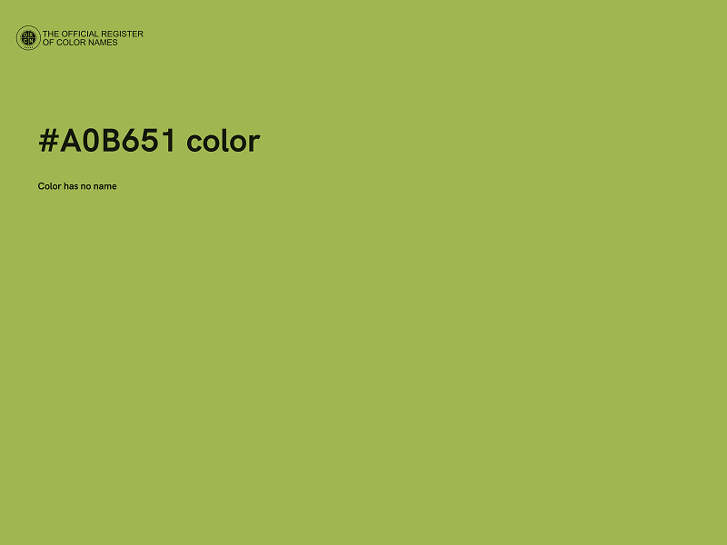 #A0B651 color image