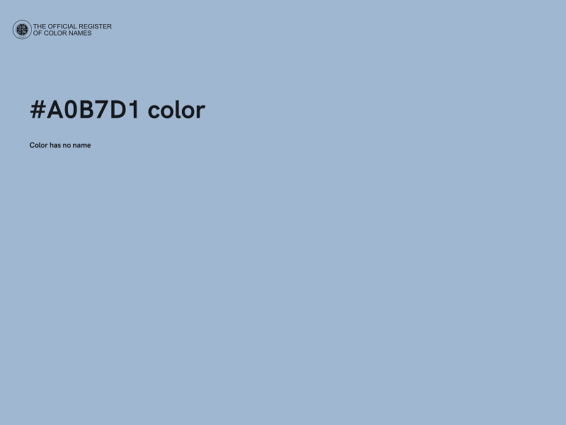 #A0B7D1 color image