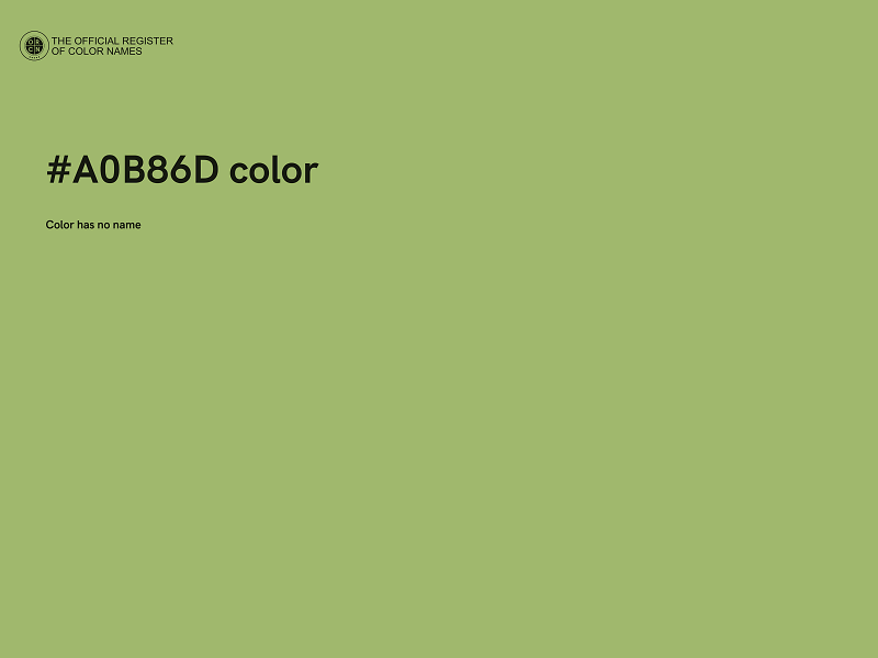 #A0B86D color image