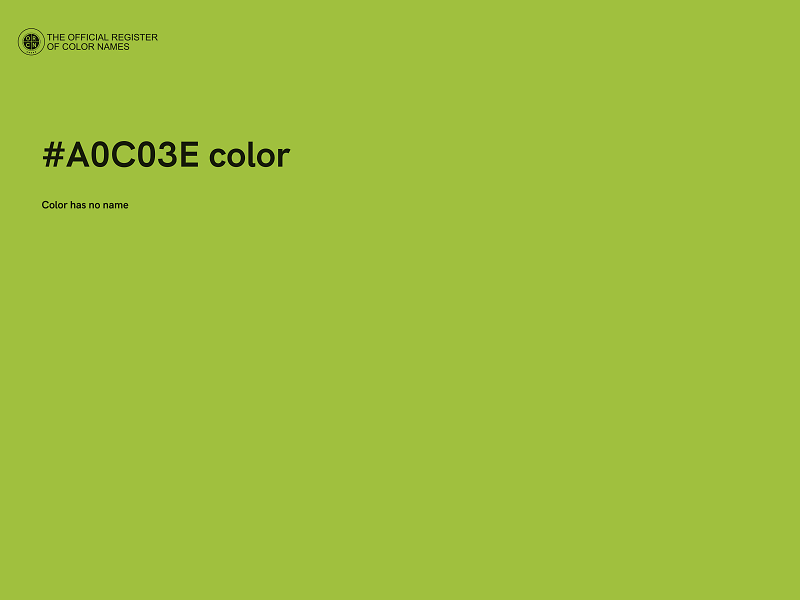 #A0C03E color image