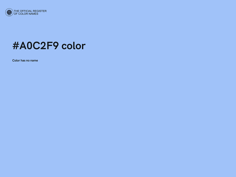 #A0C2F9 color image