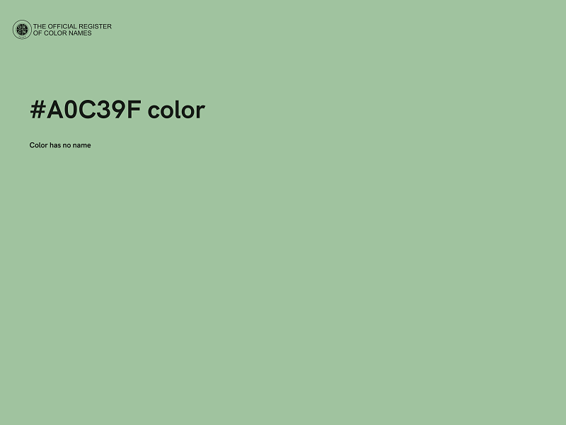 #A0C39F color image