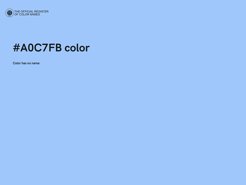 #A0C7FB color image