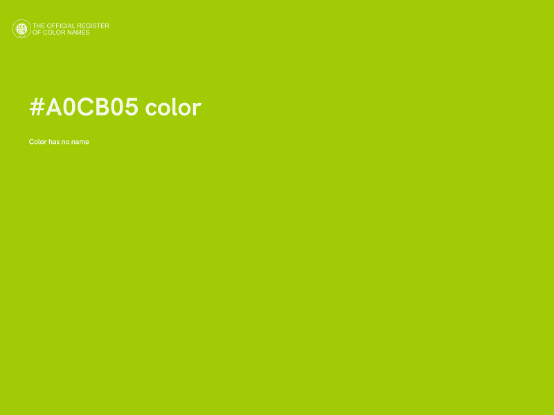 #A0CB05 color image